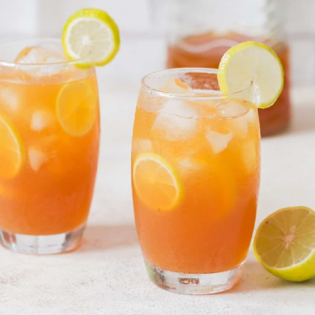 Honey lemon ice tea