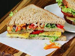 Veg club sandwich