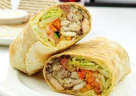 Chicken shawarma roll