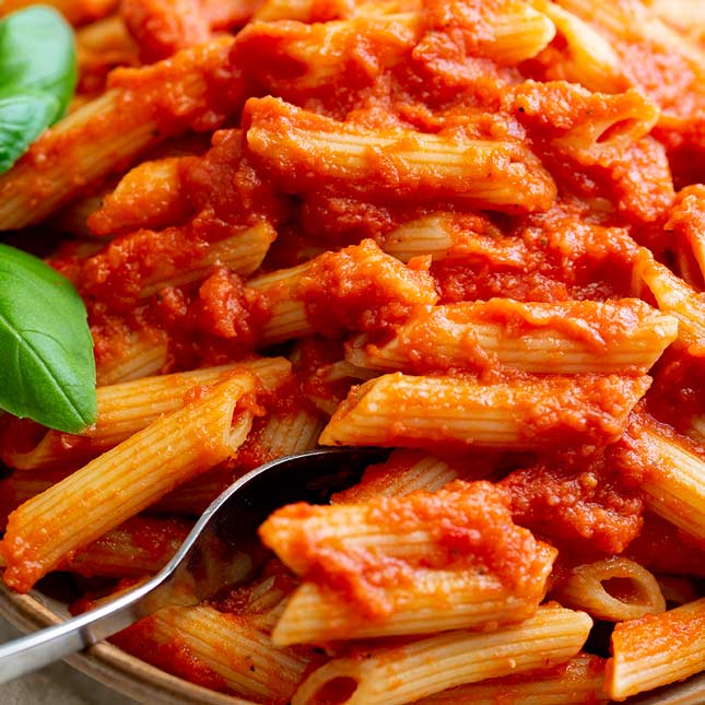 Pasta In Red Sauce