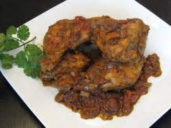 Chicken Bhujma (Tender chicken cooked with chopped spices semi dry)