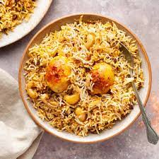 Egg biryani (Exotic preparation of rice with tender piece of egg )