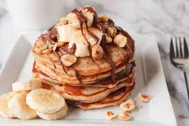 Nutellan banana pancake