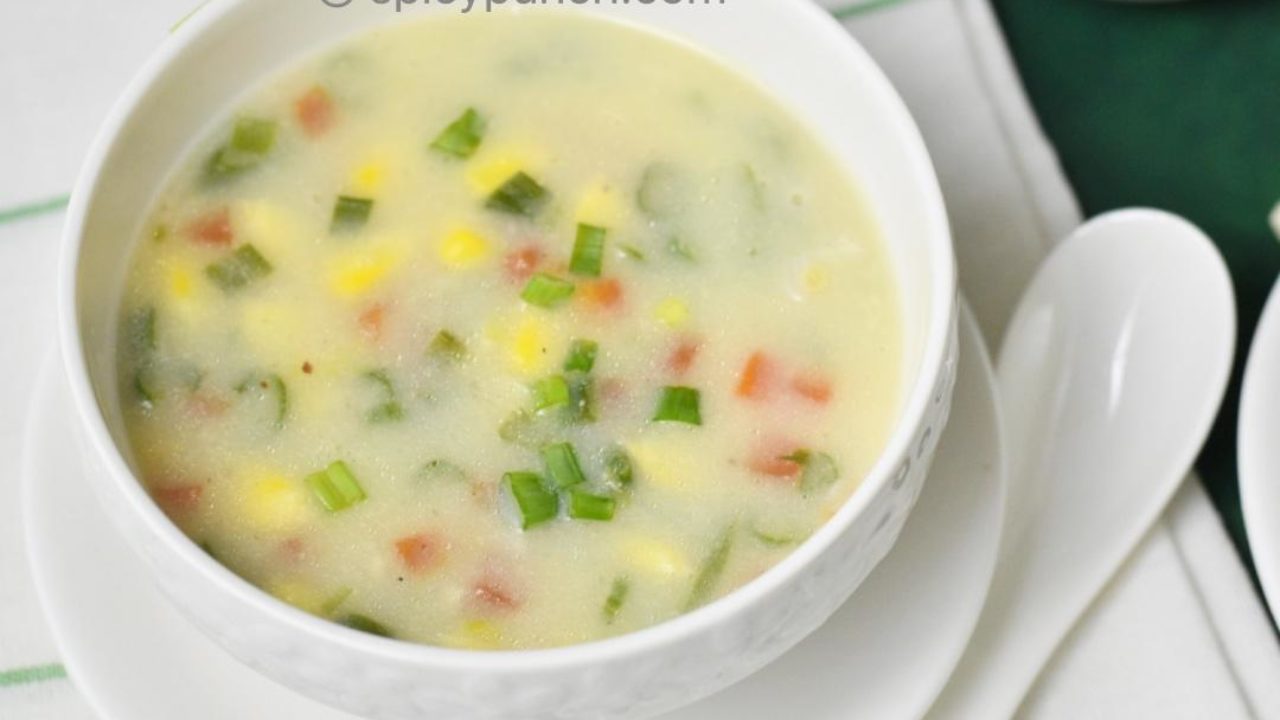 veg. sweeteorn soup