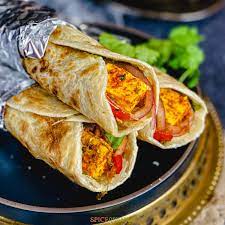Veg kathi roll (missed vegetable wrapped with dough and fried )