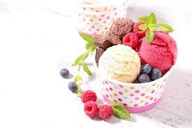 Fruit Ice Cream Scoops 