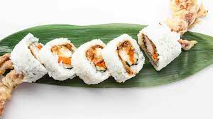 Spider roll (cottage cheese wrapped with noodles and fried)