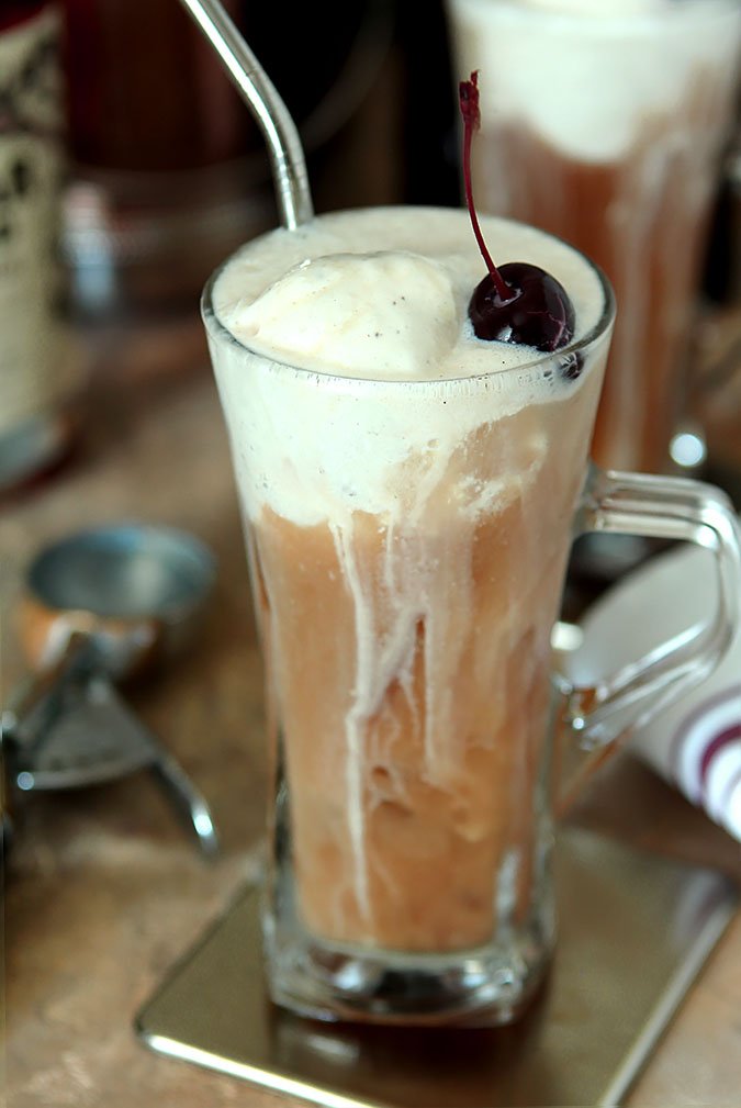 Rum cold coffee