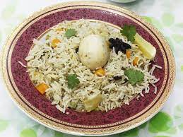 Egg pulao (basmati rice cooked with egg)