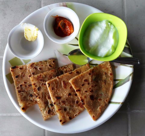 Plain Paratha ( 2Pc )  With Dahi / Pickle