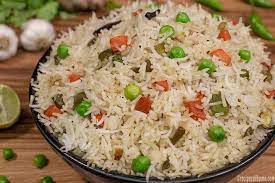 Veg fried rice (Basmati rice cooked with vegetable in Chinese method )