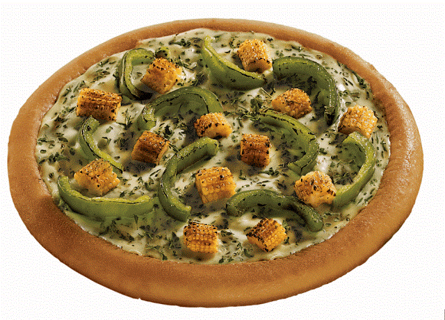 Herby pizza