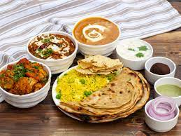 Paneer Makhni, Mix Sabji, Dal Makhani, Mix Raita, Plain Chawal , 2 Roti , Onion, Pickle, Salad, Gulab Jamun