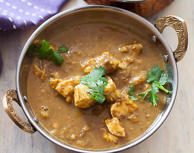 Black Dal Tarka Chicken